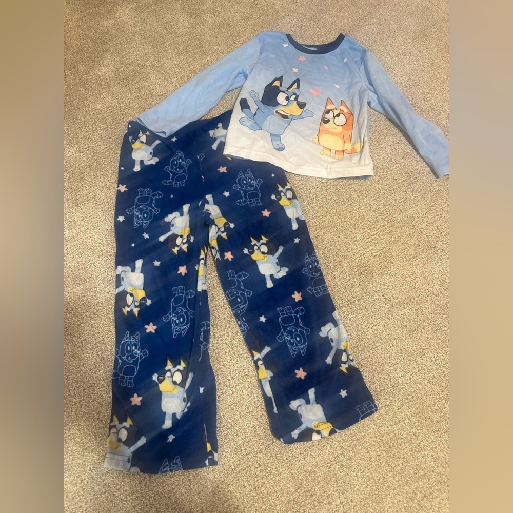 Kids Pajamas Set - Disney Bluey and Bingo 2 piece fleece set